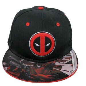 Marvel Deadpool Snapback Baseball Cap Hat Adjustable